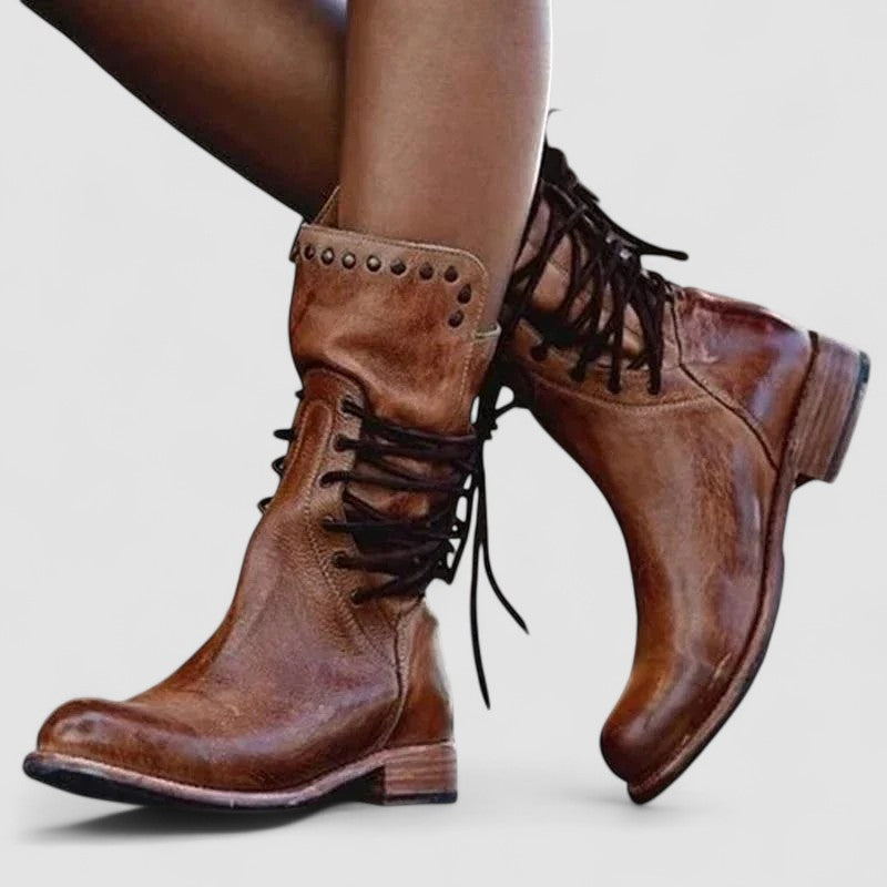 Raquel | Botines Vintage con Cordones