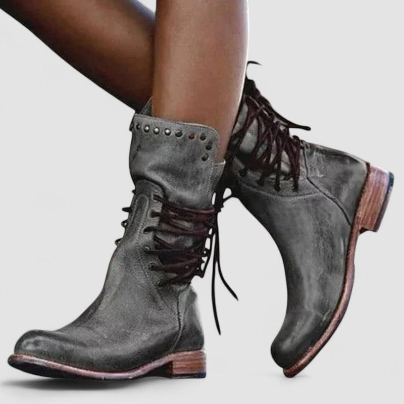 Raquel | Botines Vintage con Cordones