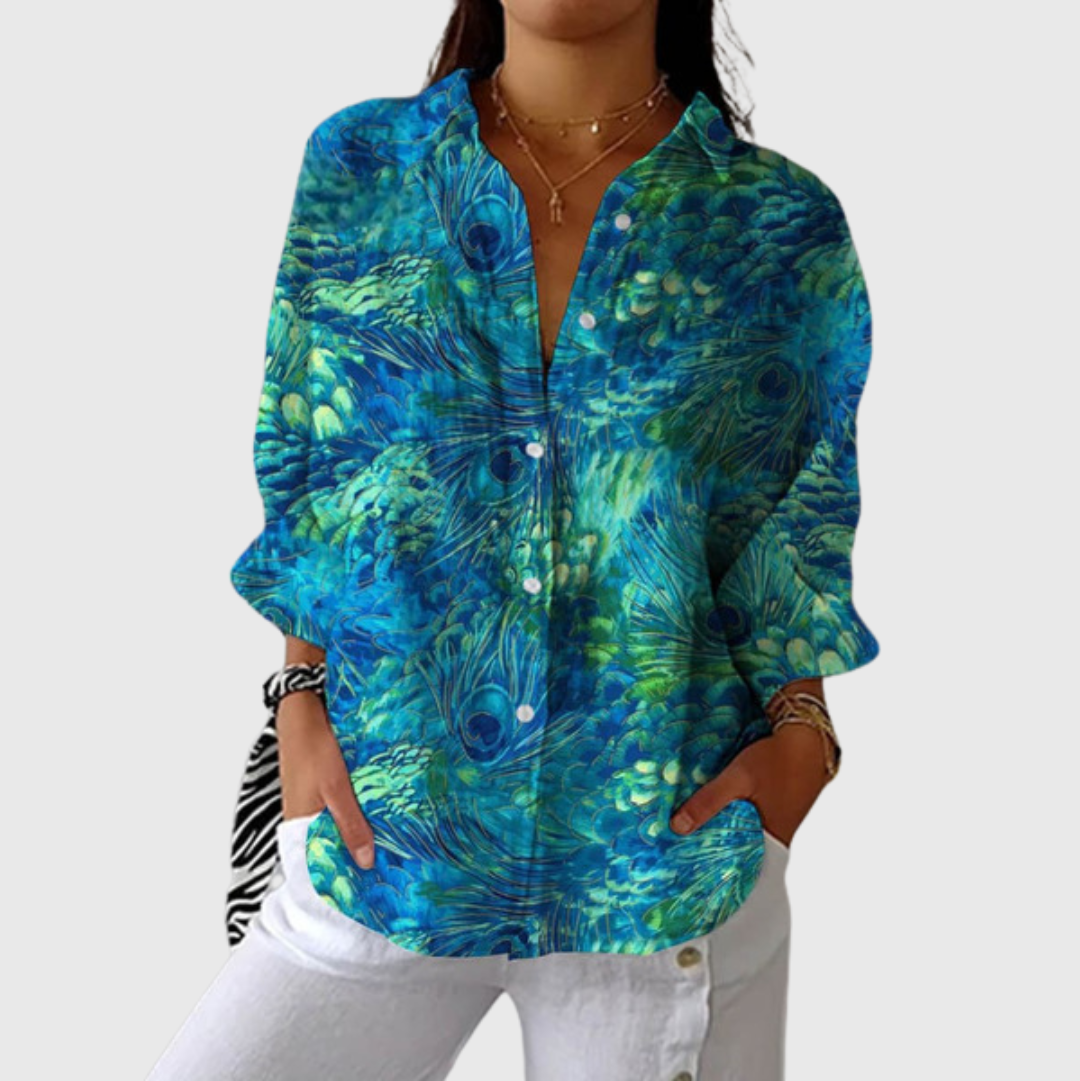 Blusa estampada ligera y colorida