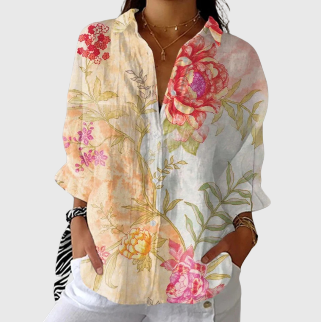 Blusa ligera y colorida con estampado