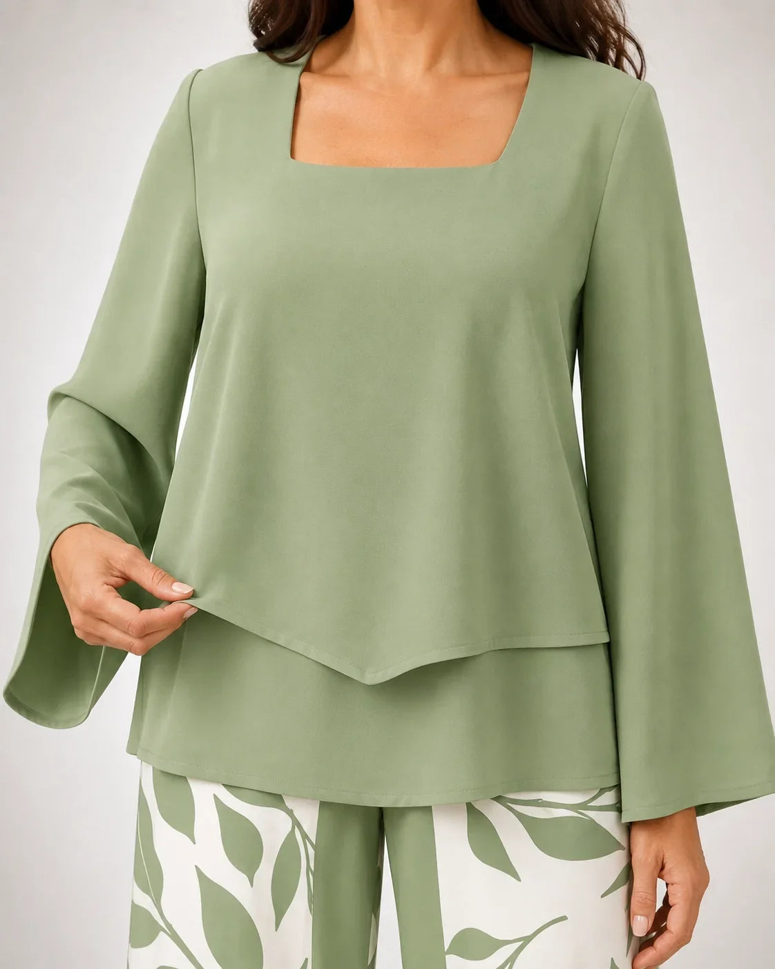 Esperanza™ | Conjunto Verde con Pantalón de Hojas