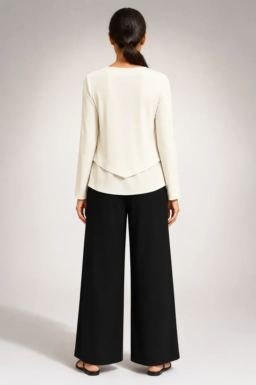 Amalia™ | Conjunto de Cuello Cuadrado Blanco Roto