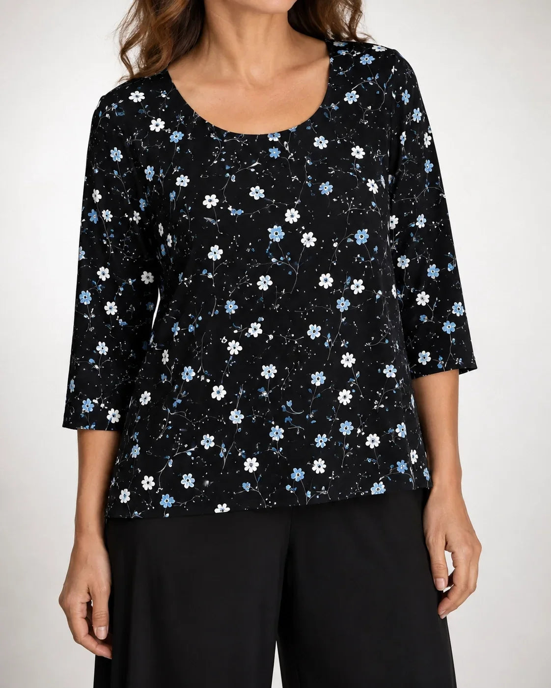 Urbana™ | Conjunto Floral Negro de Pierna Larga
