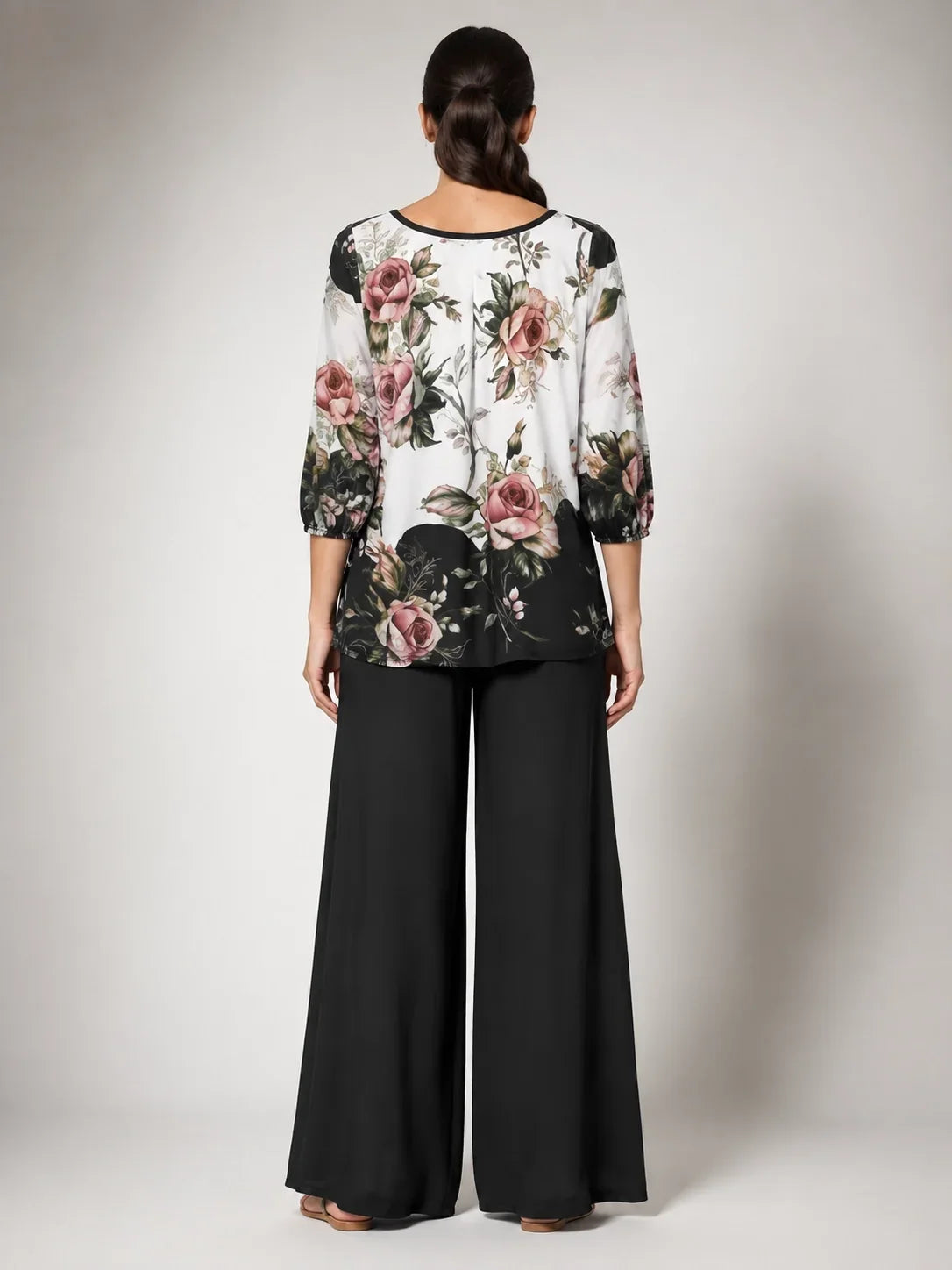 Ricarda™ | Conjunto Floral Negro