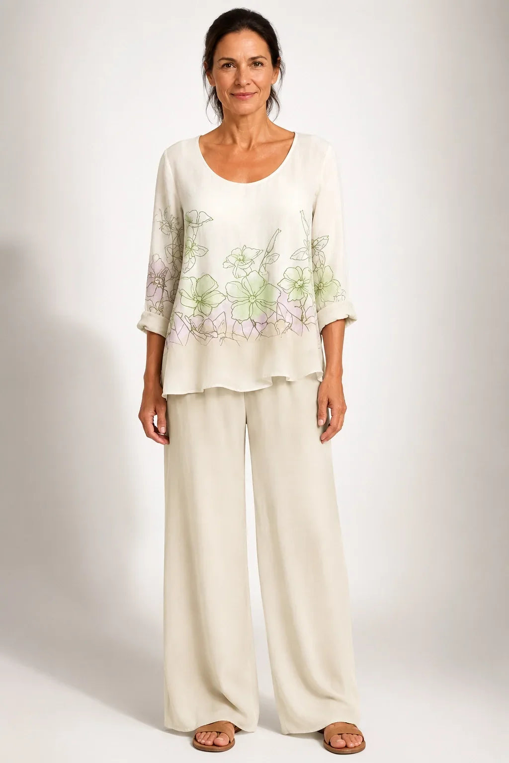 Teodosia™ | Conjunto Floral Albaricoque