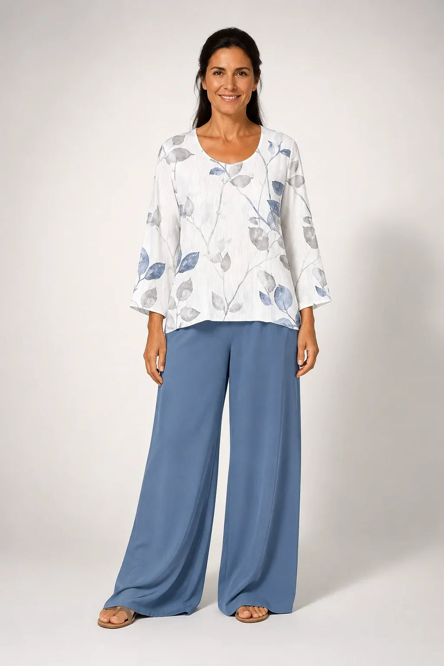 Filiberta™ | Conjunto Floral Azul Marino