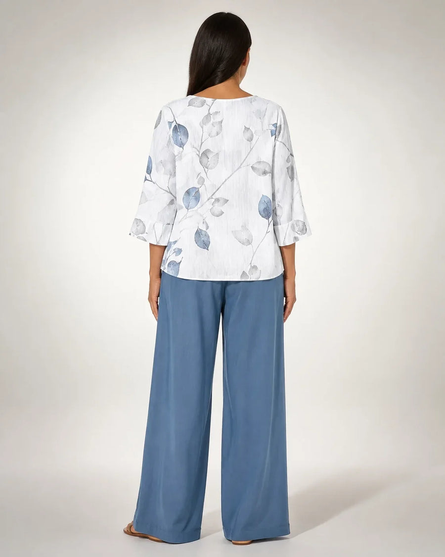 Filiberta™ | Conjunto Floral Azul Marino