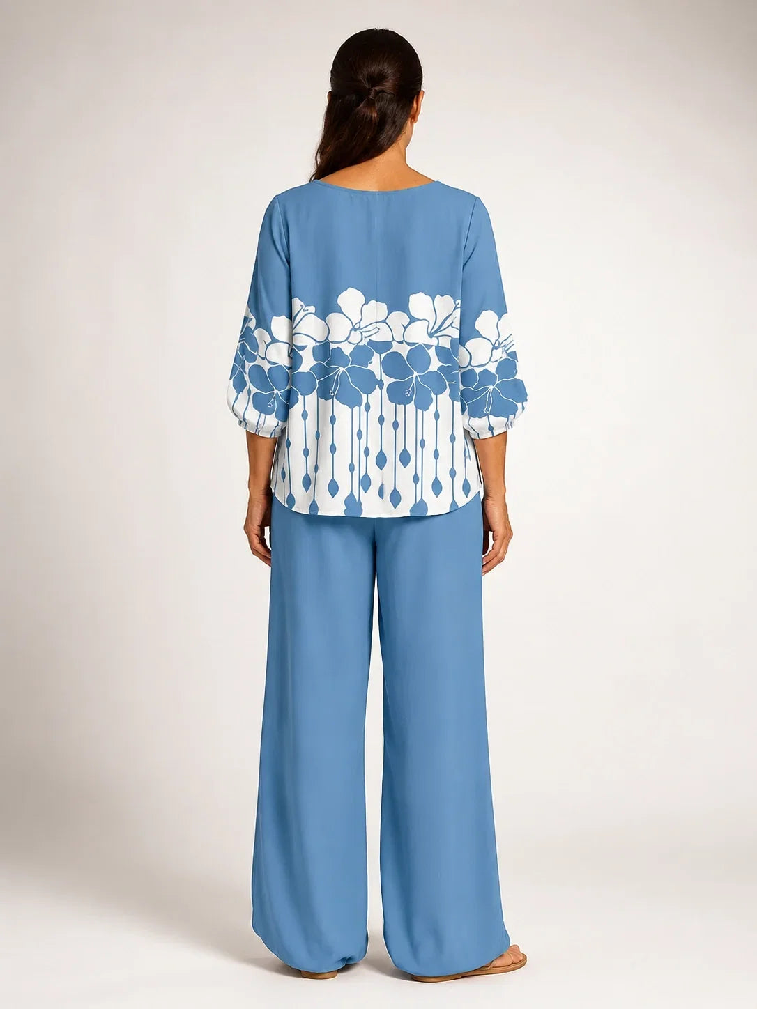 Rosenda™ | Conjunto Floral Azul