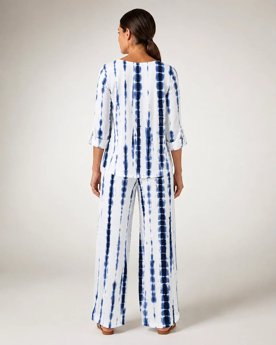 Bernarda™ | Conjunto de Rayas Blanco