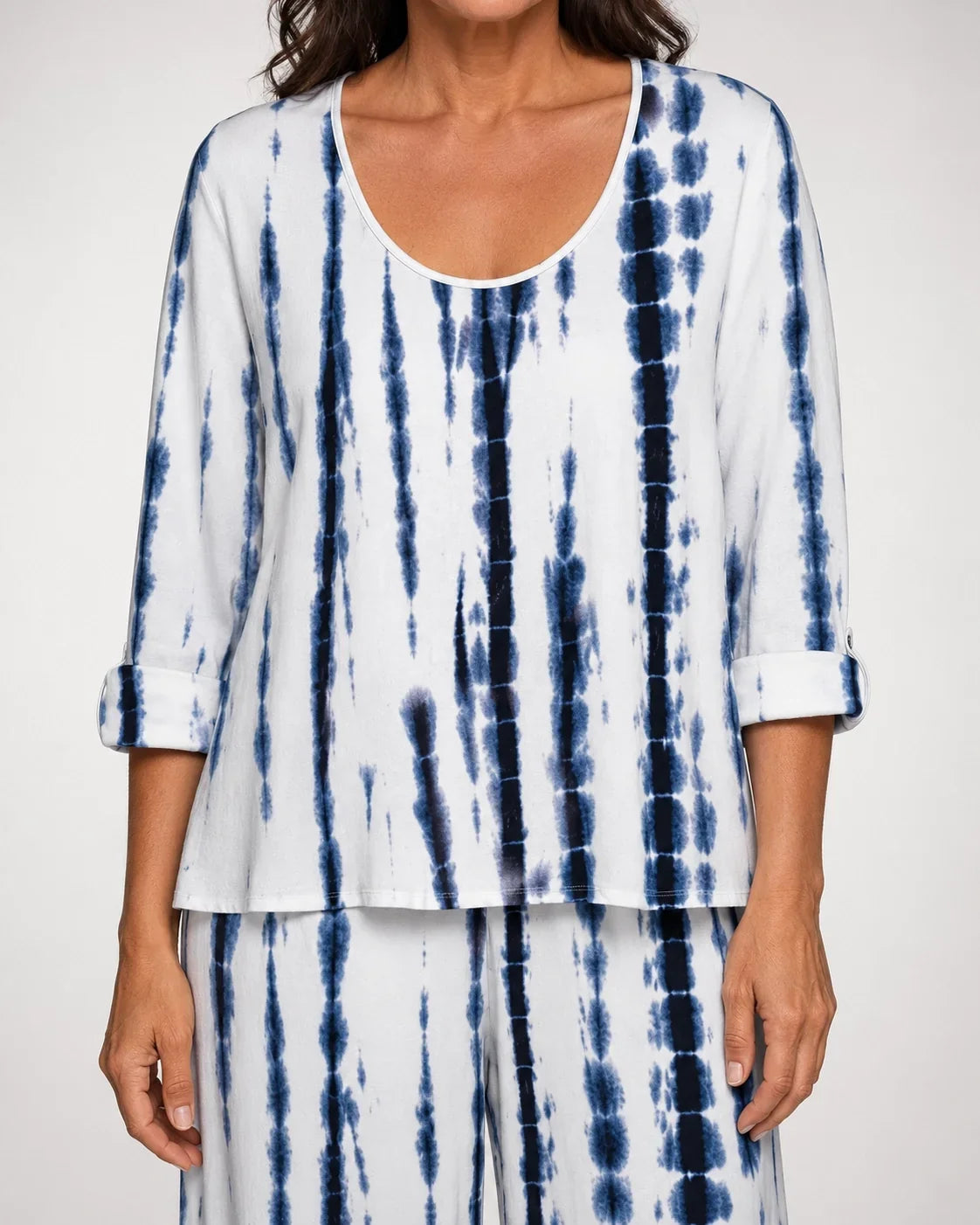 Bernarda™ | Conjunto de Rayas Blanco