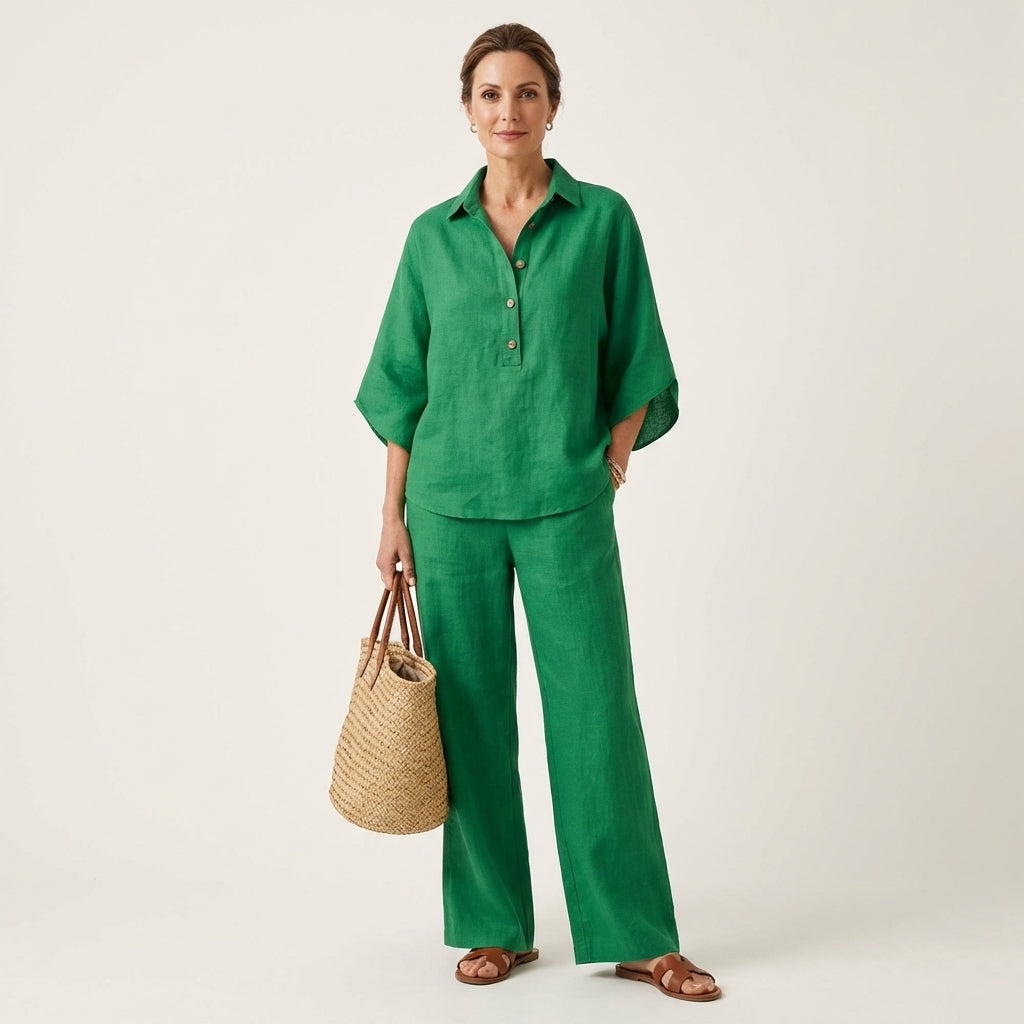 Luciana | Conjunto de Dos Piezas en Lino