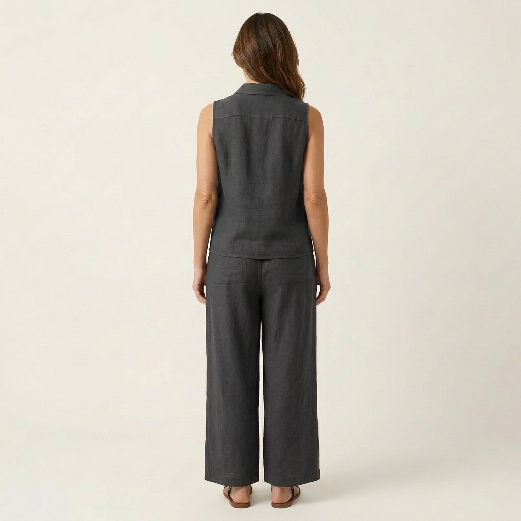 Vera | Conjunto de Top Cruzado y Pantalón Ancho