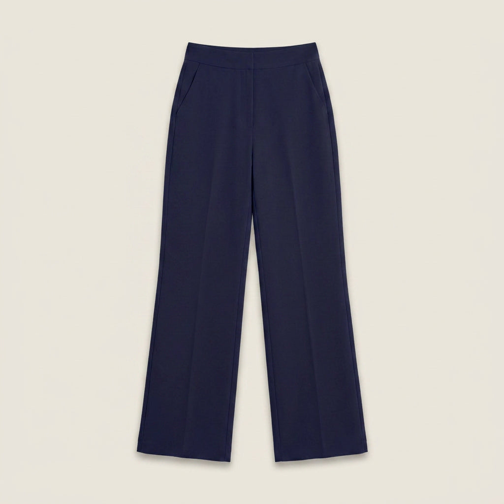 Elena™ | Pantalón Recto de Talle Alto