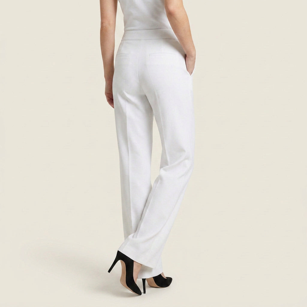 Elena™ | Pantalón Recto de Talle Alto