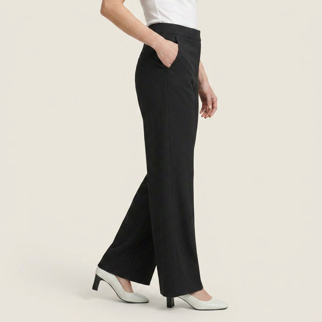 Elena™ | Pantalón Recto de Talle Alto