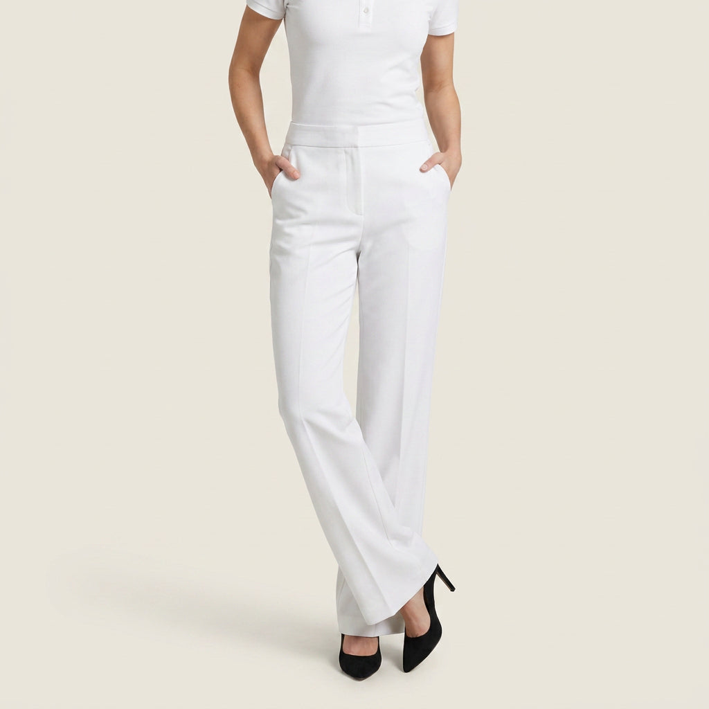 Elena™ | Pantalón Recto de Talle Alto