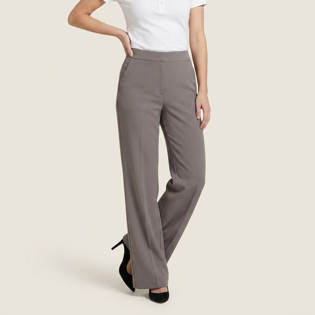 Elena™ | Pantalón Recto de Talle Alto