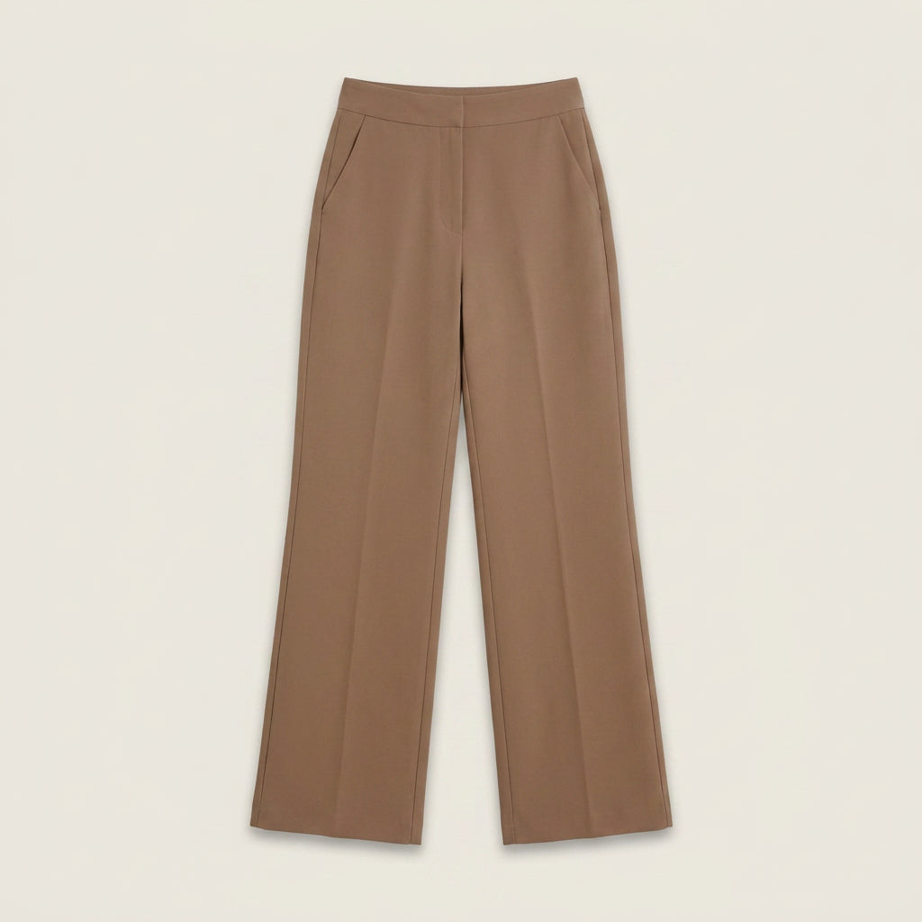 Elena™ | Pantalón Recto de Talle Alto